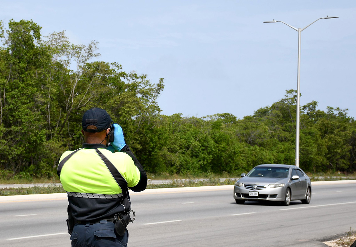 Officers Carry Out Traffic Operations within the West Bay District