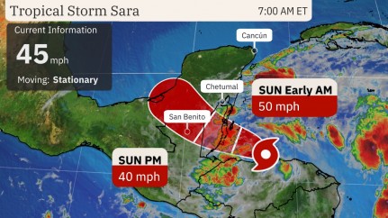 Tropical Storm Sara unleashes torrential rainfall on La Ceiba