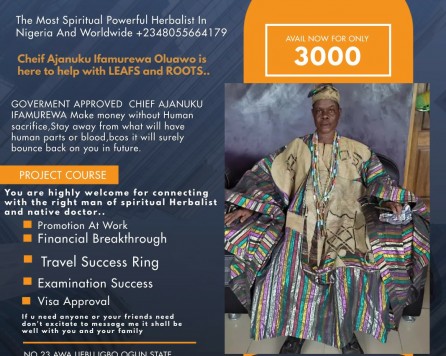 The Best Spiritual Powerful Herbalist In Nigeria +2348165837162
