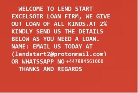 we are giving out loan at low intrest rate of 2%