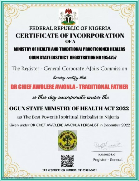 The best powerful herbalist and native doctor in Nigeria +2348156950703